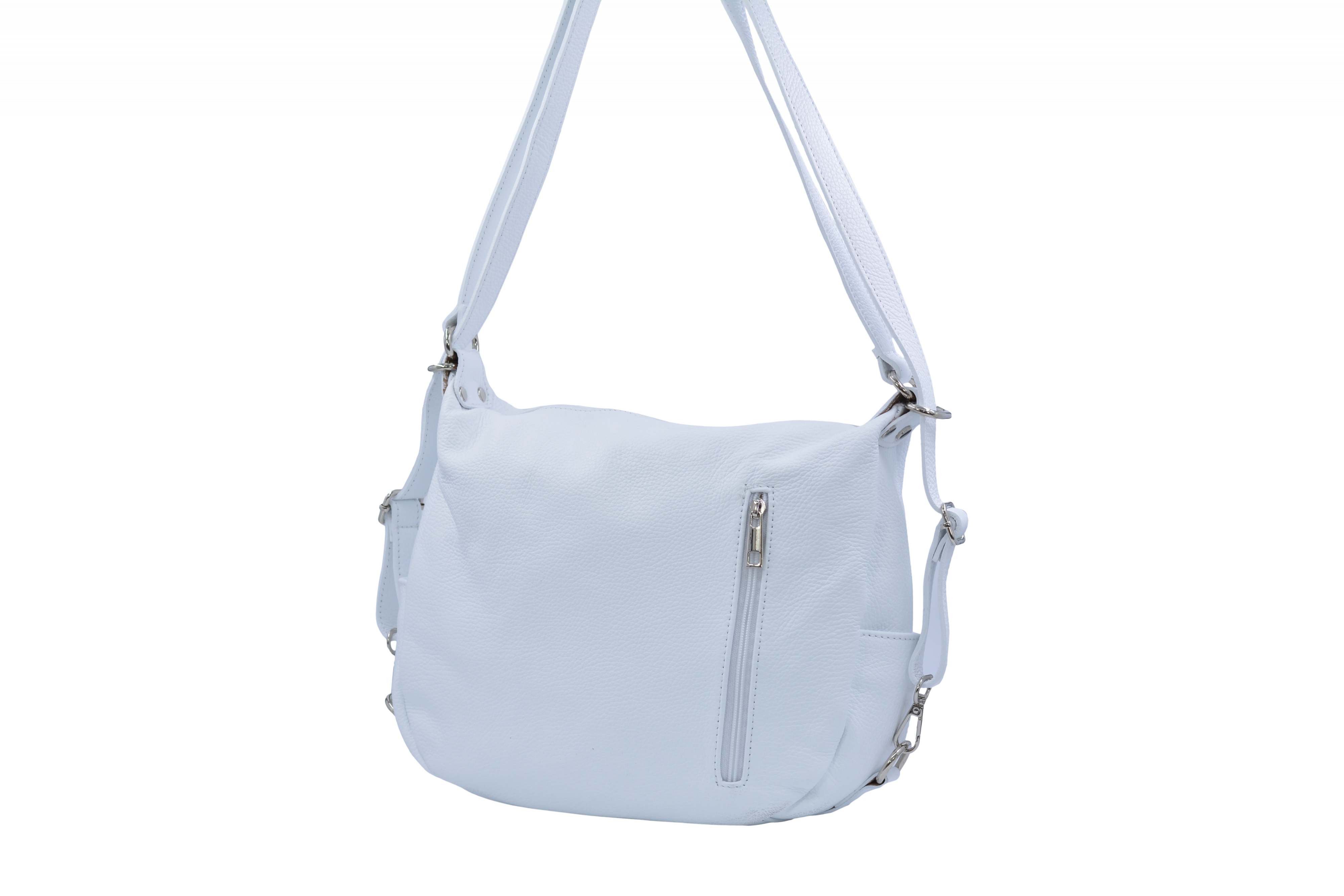 Dámský kožený kabelko-batoh Bílý, 32 x 12 x 28 (XT00-WG4064-15DOL)