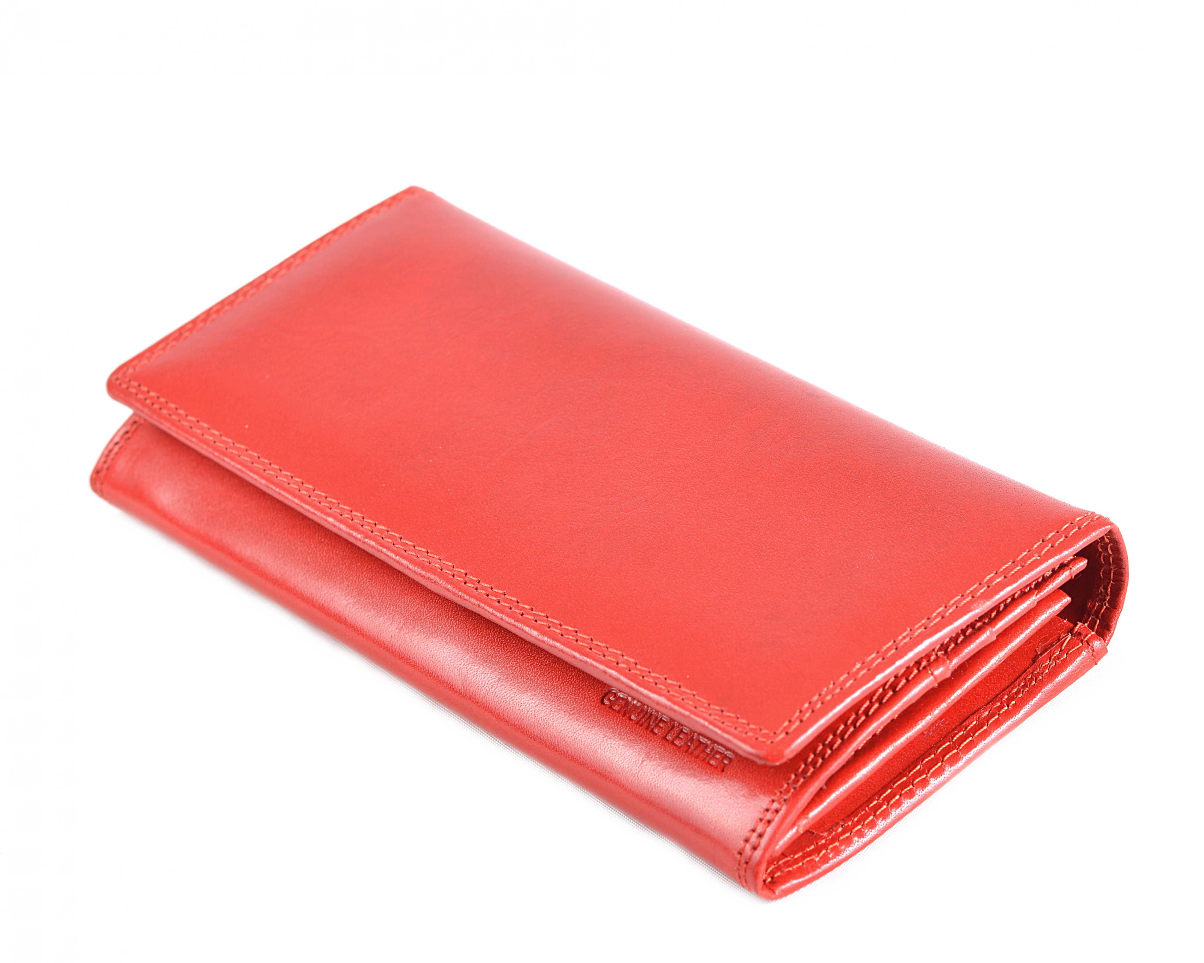 Dámská kožená peněženka na výšku červená, 9 x 19 x 19 (SB00-V971-00KUZ)