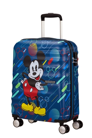 Levně AT Dětský kufr Wavebreaker Disney Spinner 55/20 Cabin Mickey Future Pop, 40 x 20 x 55 (85667/9845)