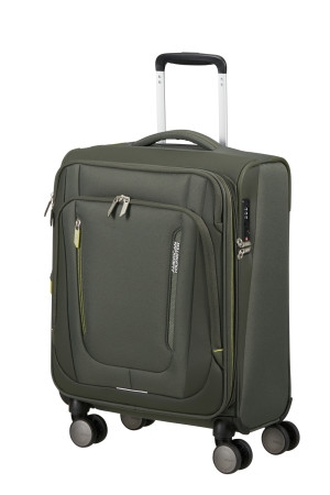 AT Kufr Wanderlite Spinner 55/20 Cabin Expander Dark Khaki, 40 x 23 x 55 (158076/3457)