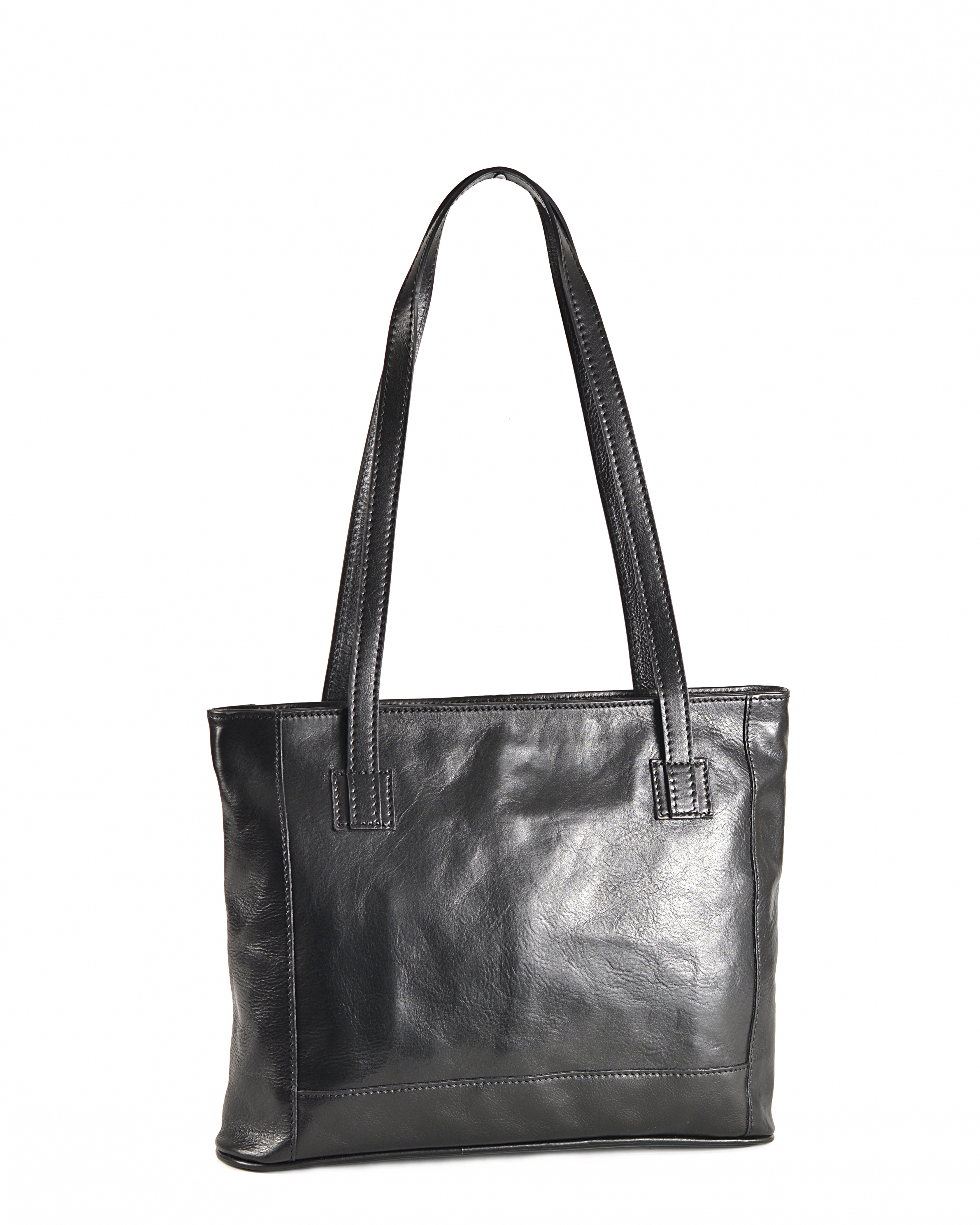 Dámská kožená kabelka A4 Černá, 39 x 8 x 30 (XT00-G5522-09TAM)