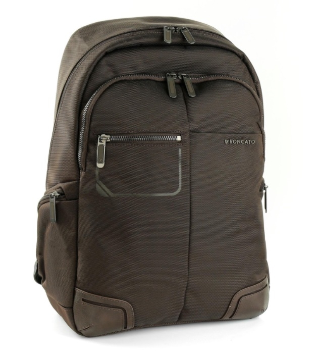 RONCATO Batoh na notebook 14" Wall Street Hnědý, 33 x 18 x 43 (41215444-44)