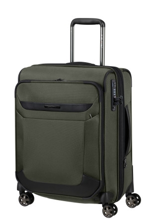 SAMSONITE Kufr PRO-DLX 6 Expander USB 55/20 Cabin Spinner Green, 40 x 23 x 55 (148135/1388)