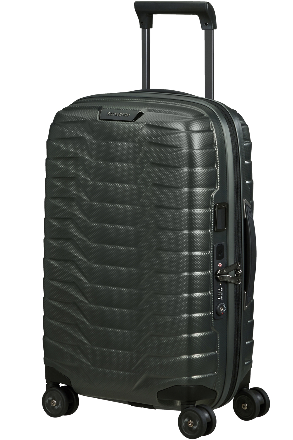 SAMSONITE Kufr Proxis Spinner Expander USB 55/20/35 Cabin Matt Climbing Ivy, 55 x 20 x 35 (140087/9781)