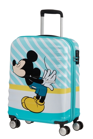 Levně AT Dětský kufr Wavebreaker Disney Spinner 55/20 Cabin Mickey Blue Kiss, 40 x 20 x 55 (85667/8624)
