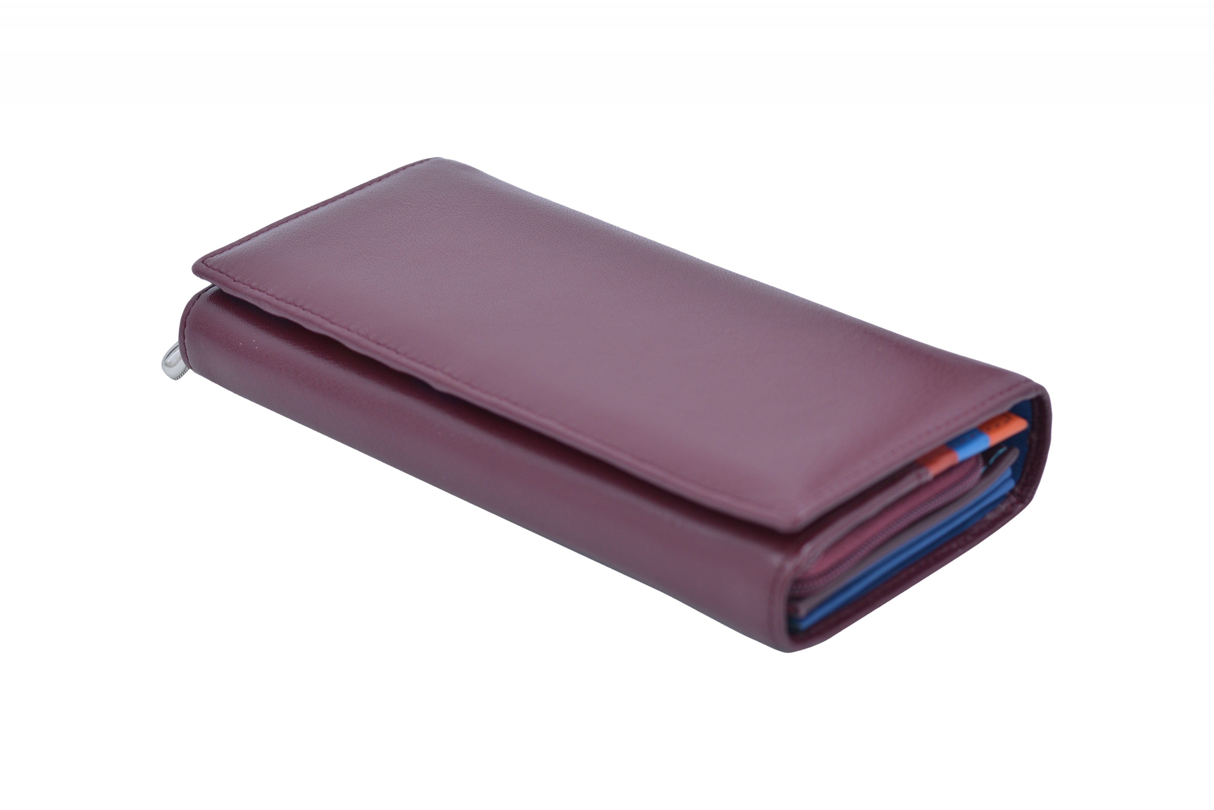 Dámská kožená peněženka na šířku Bordo, 4 x 19 x 10 (XSB00-CO522-10KUZ)