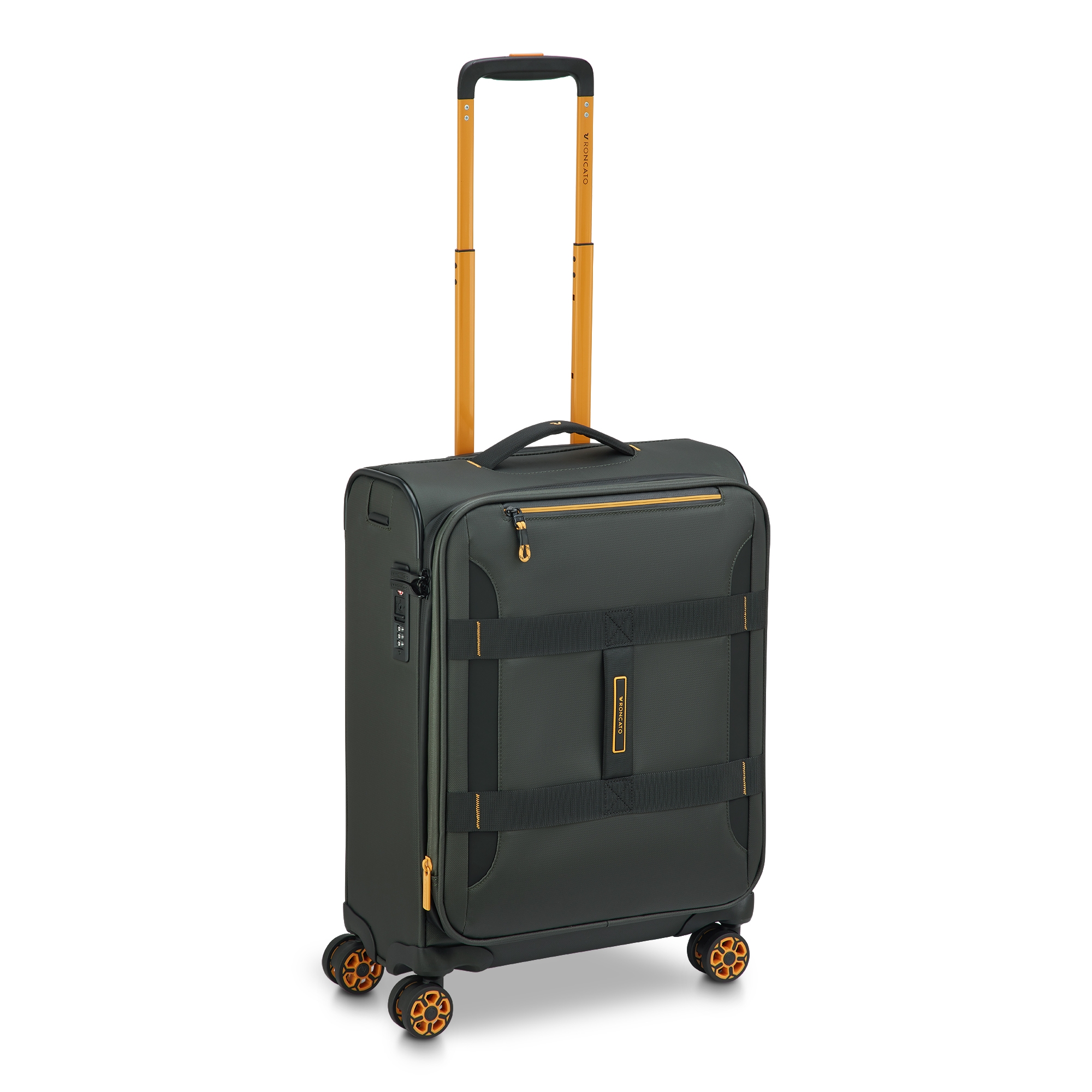 Levně RONCATO Kufr Norway Spinner 55/20 Expander Cabin Zelený, 40 x 20 x 55 (41421357)