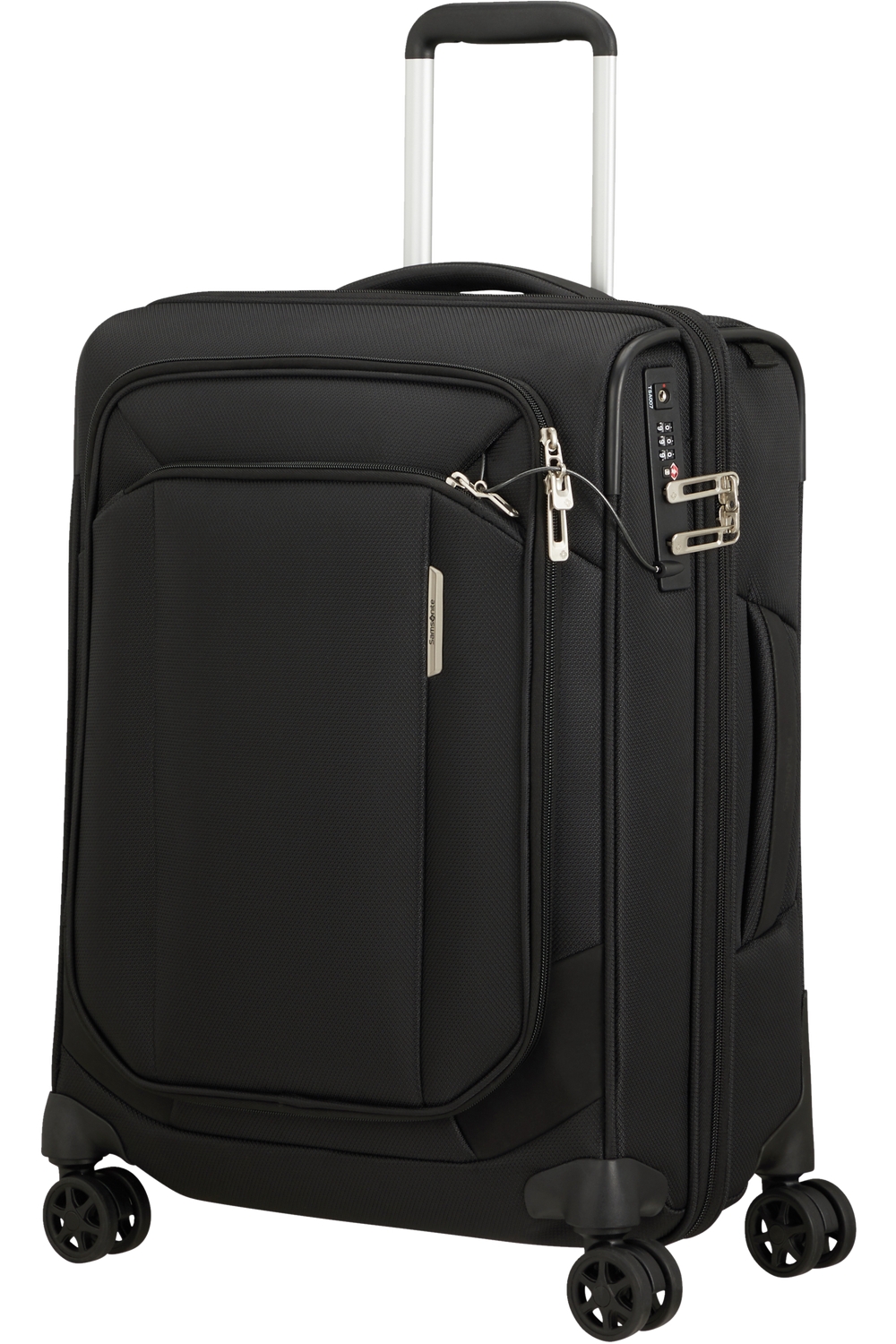 SAMSONITE Kufr Respark Spinner Expander 55/23 Cabin Ozone Black, 40 x 23 x 55 (143329/7416)