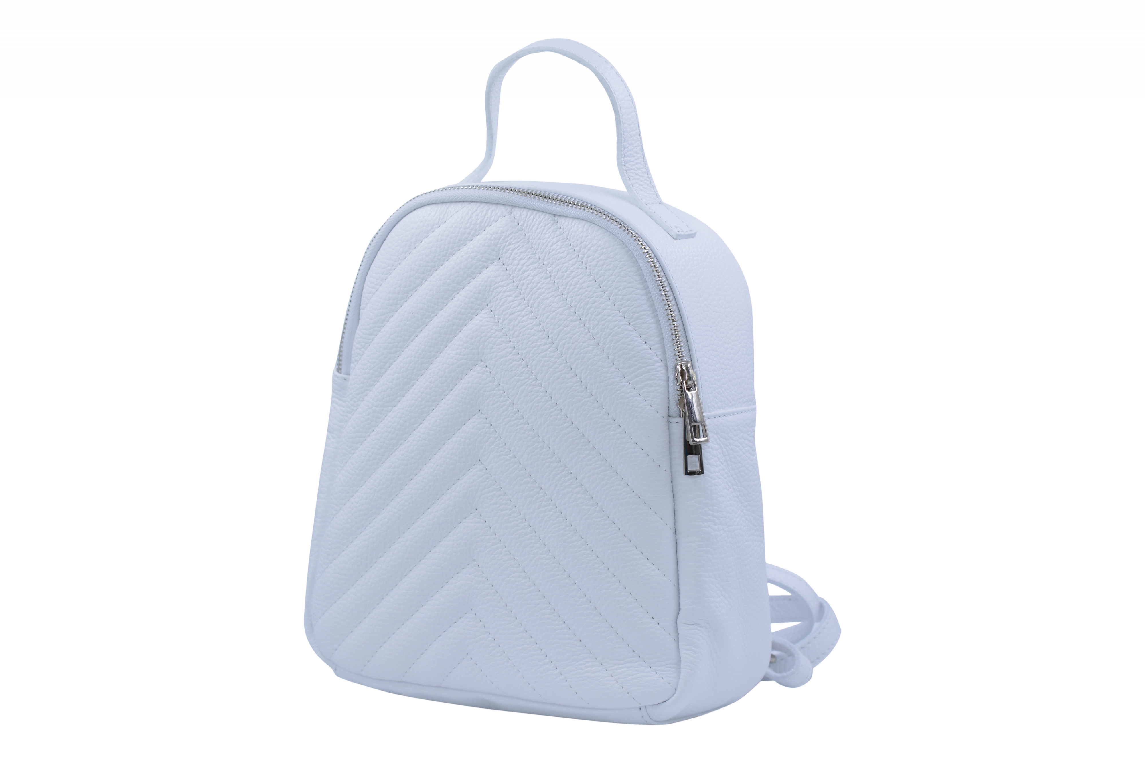 Dámská kožený batoh Bílý, 10 x 23 x 27 (XT00-M4105-15DOL)