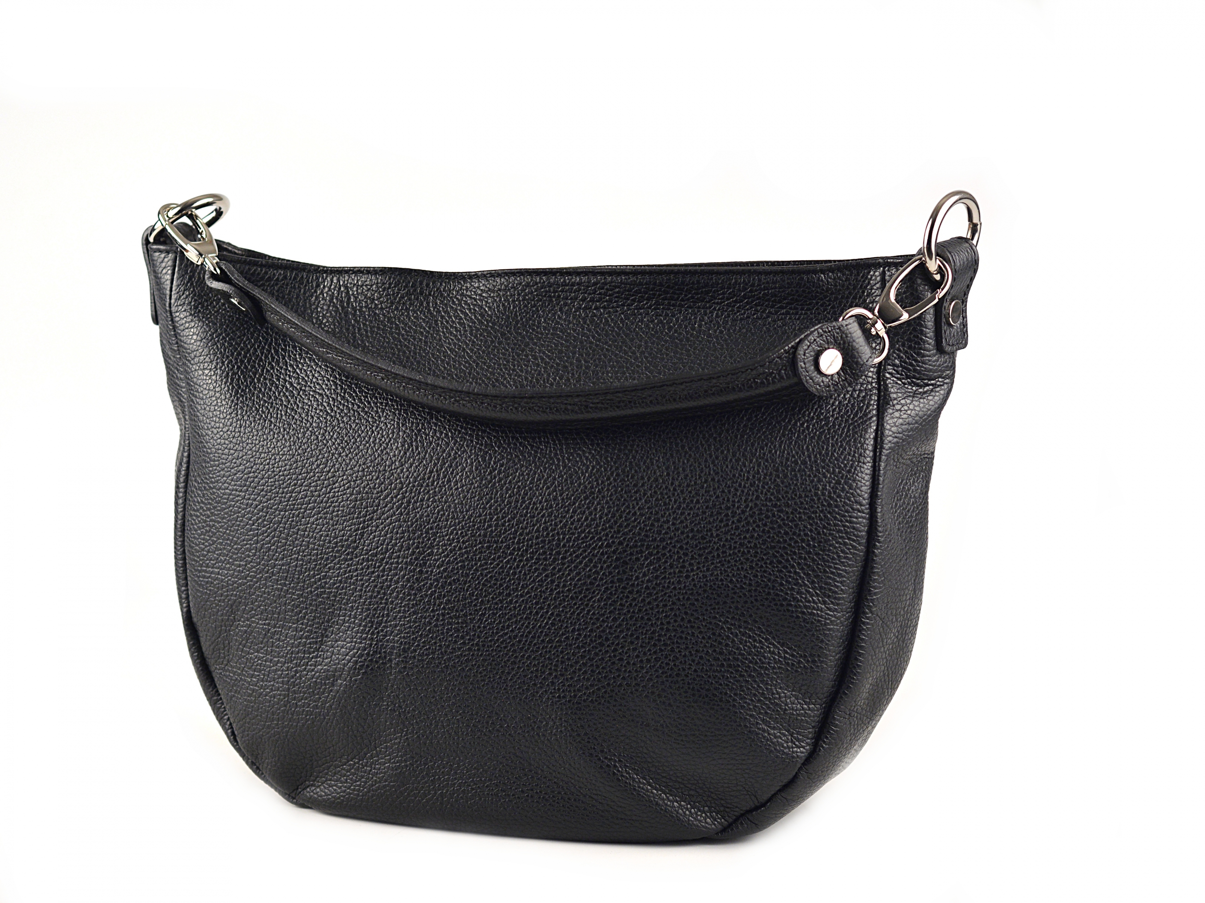 Dámská jednoduchá kožená kabelka černá, 38 x 11 x 27 (IT00-CS4062-09DOL)