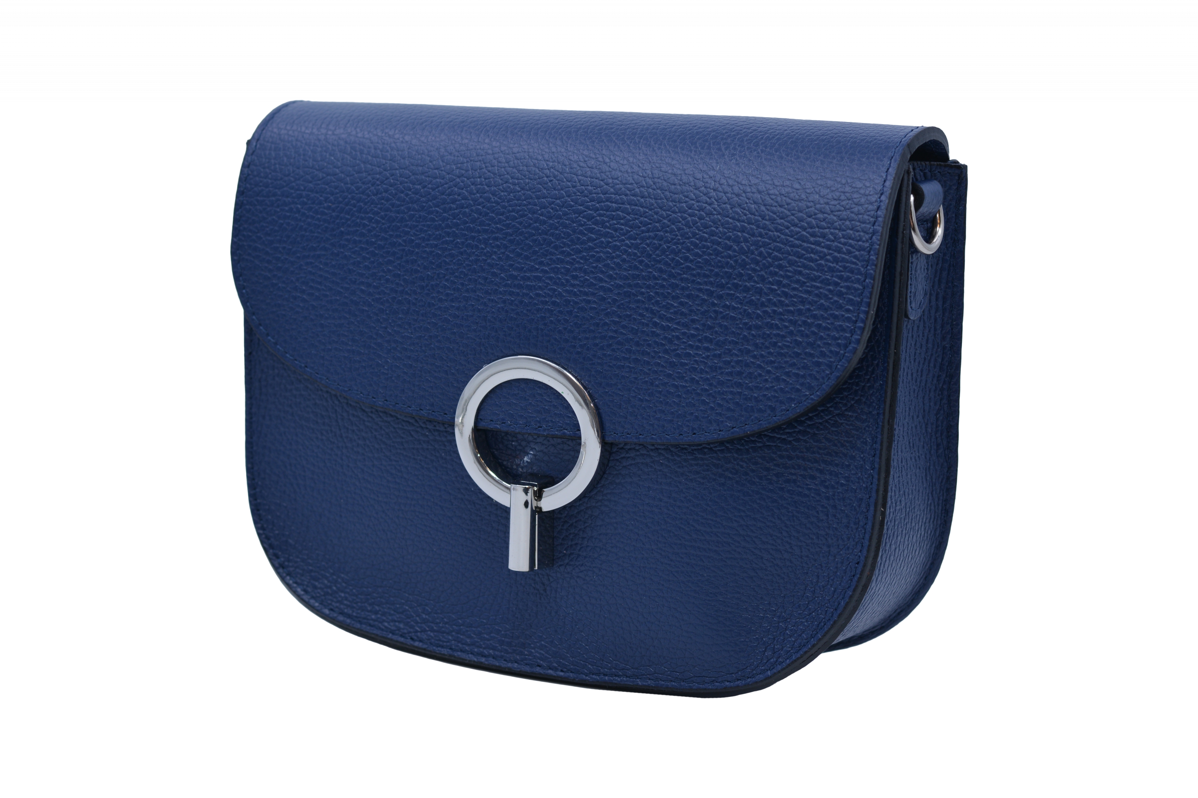 BRIGHT Dámská kožená kabelka Tmavě Modrá, 22 x 7 x 18 (XT00-VL4128-41DOL)