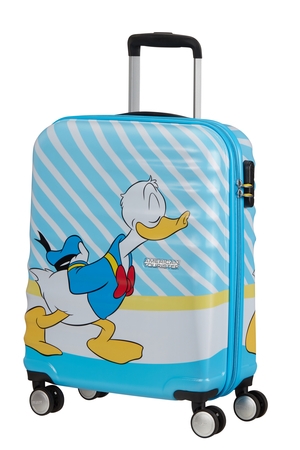 AT Dětský kufr Wavebreaker Disney Spinner 55/20 Cabin Donald Blue Kiss, 40 x 20 x 55 (85667/8661)