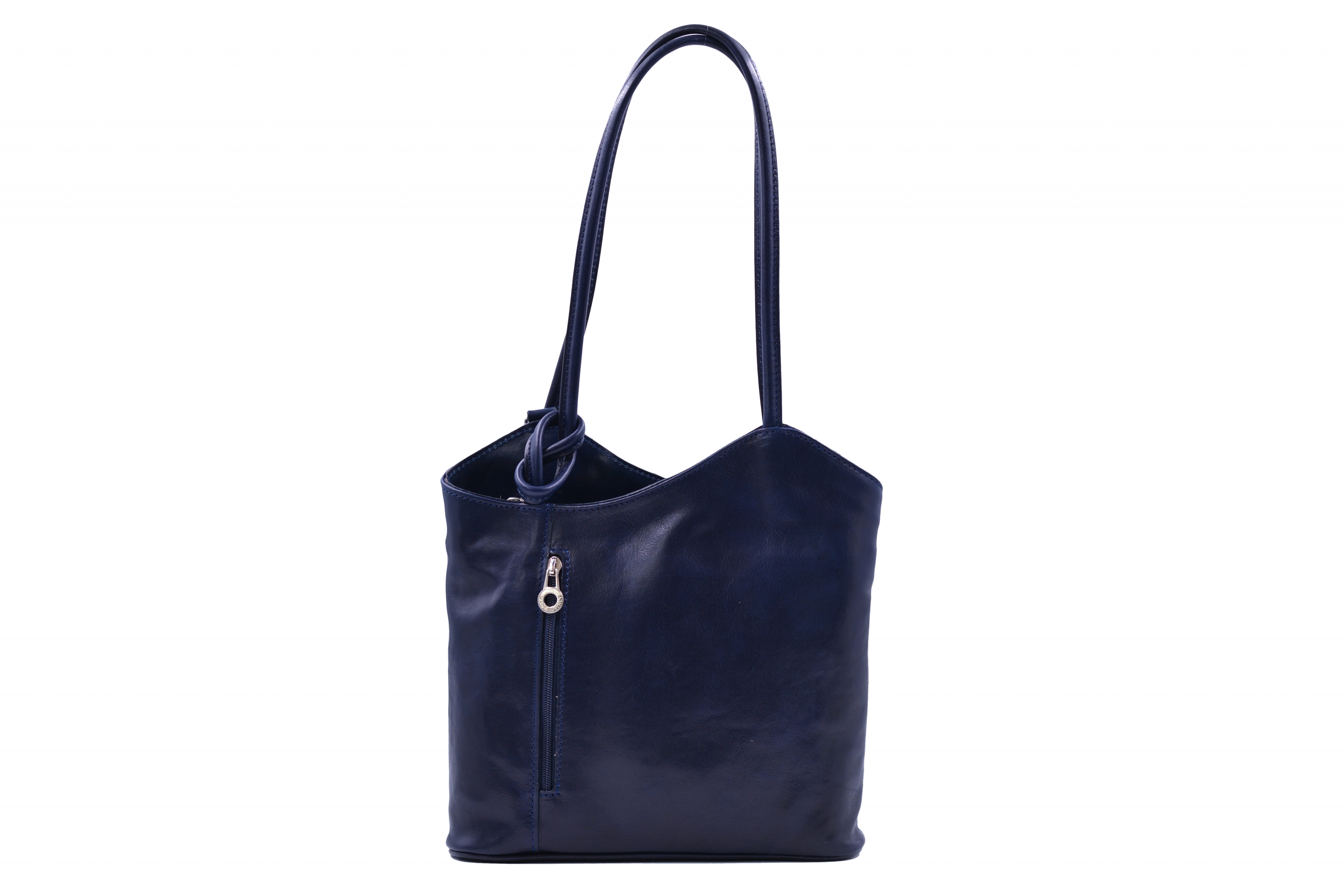 Dámský kožený kabelko-batoh Tmavě Modrý, 30 x 10 x 28 (XT00-CR6545-41TAM)