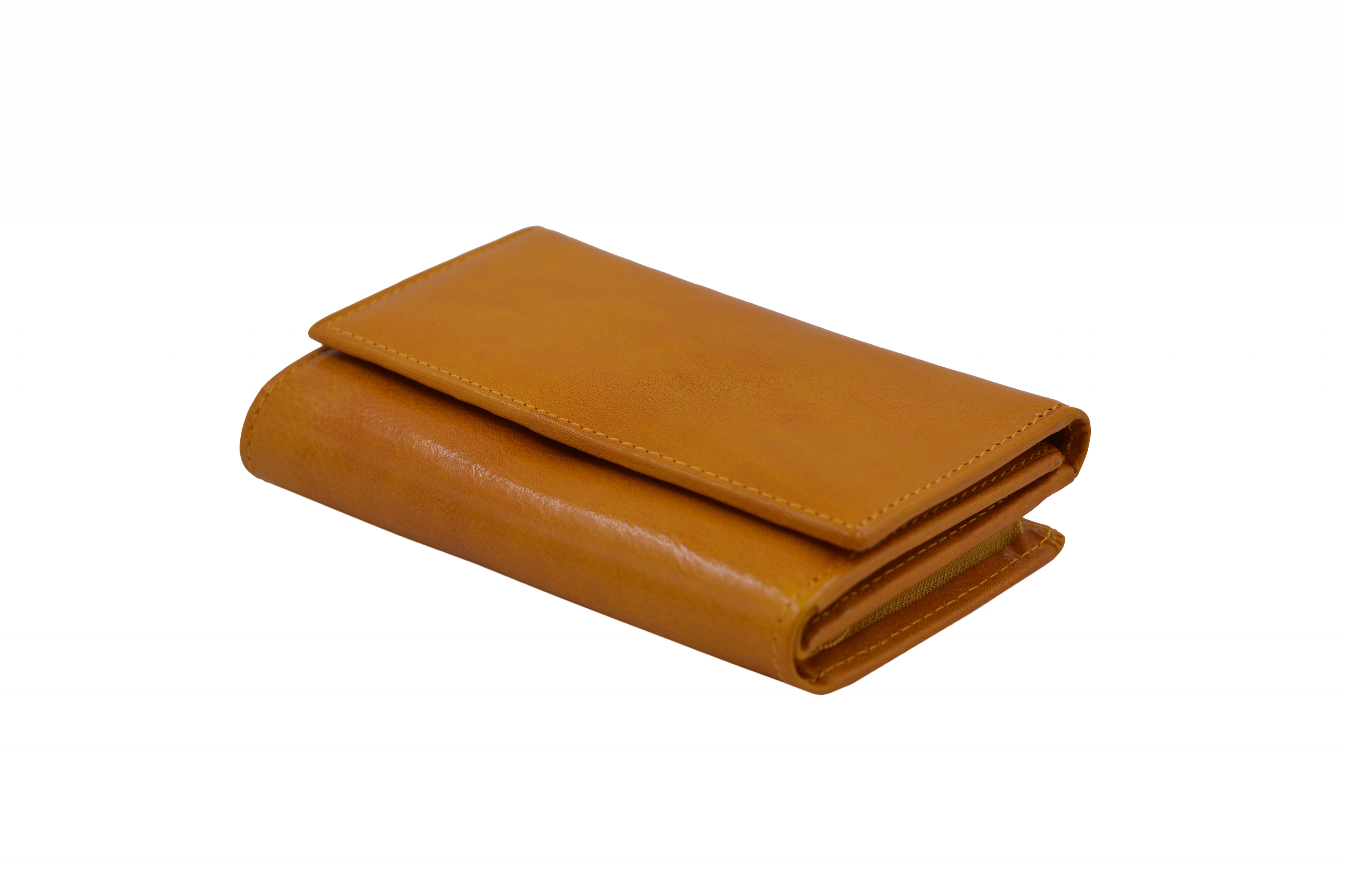 Levně Dámská kožená peněženka na výšku Tmavě Žlutá, 4 x 15 x 10 (XSB00-SP907-16KUZ)
