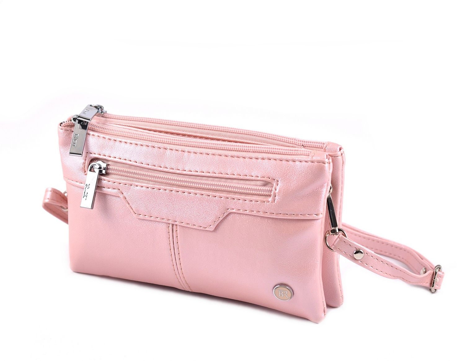 Levně BRIGHT Dámská crossbody kapsa Růžová perleť, 23 x 5 x 13 (BR18-AA1995-20PER)