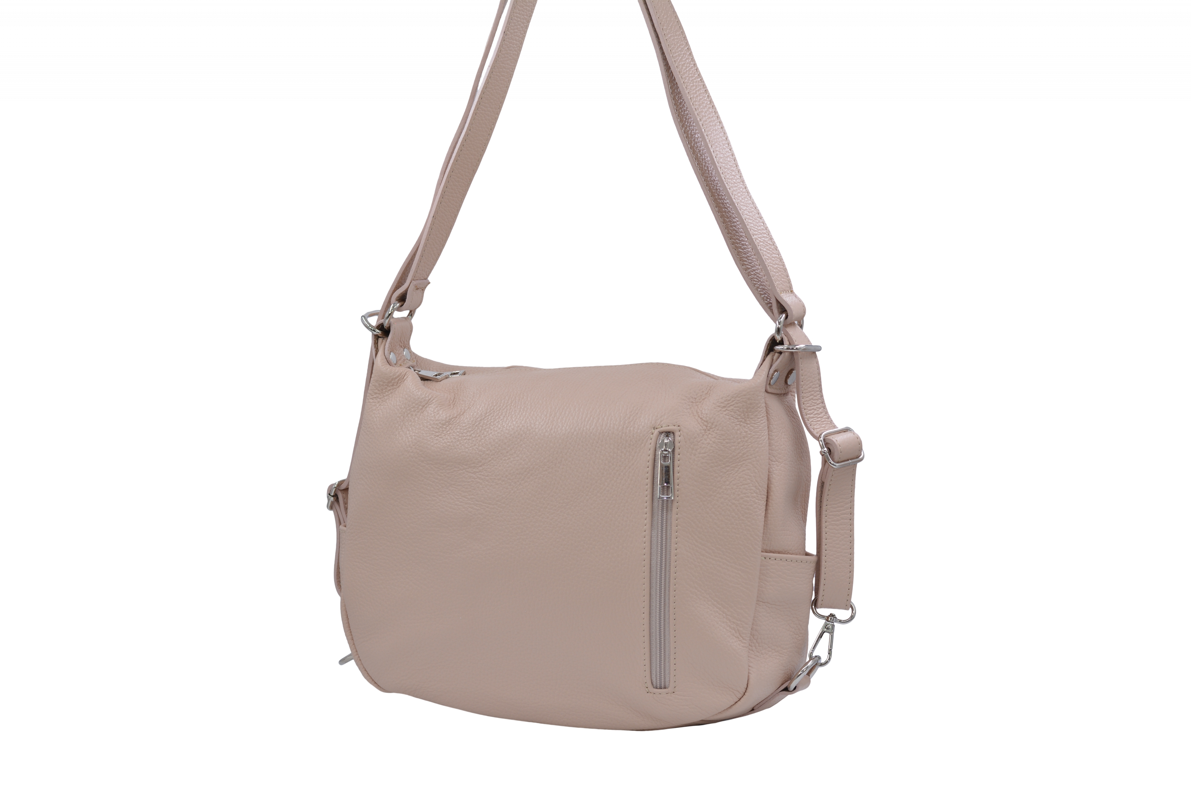 Dámský kožený kabelko-batoh Starorůžový, 32 x 12 x 28 (XT00-WG4064-27DOL)
