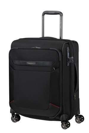 SAMSONITE Kufr PRO-DLX 6 Expander USB 55/20 Cabin Spinner Black, 40 x 23 x 55 (148135/1041)