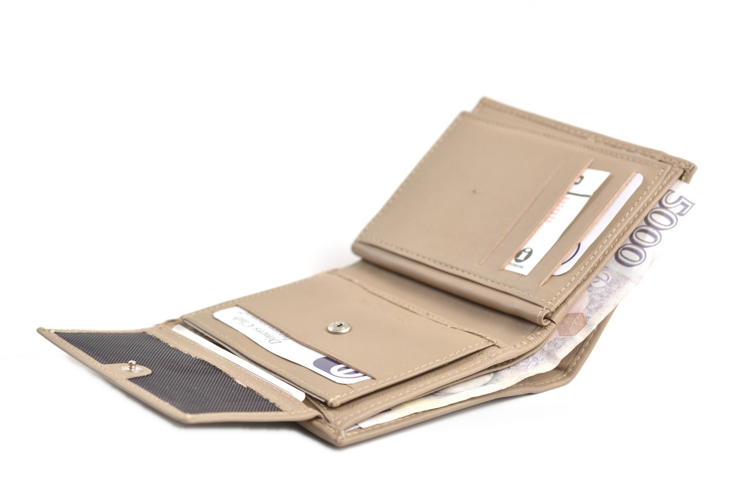 BRIGHT Pánská kožená peněženka Béžová, 10 x 2 x 12 (KP00-P14774-18KUZ)