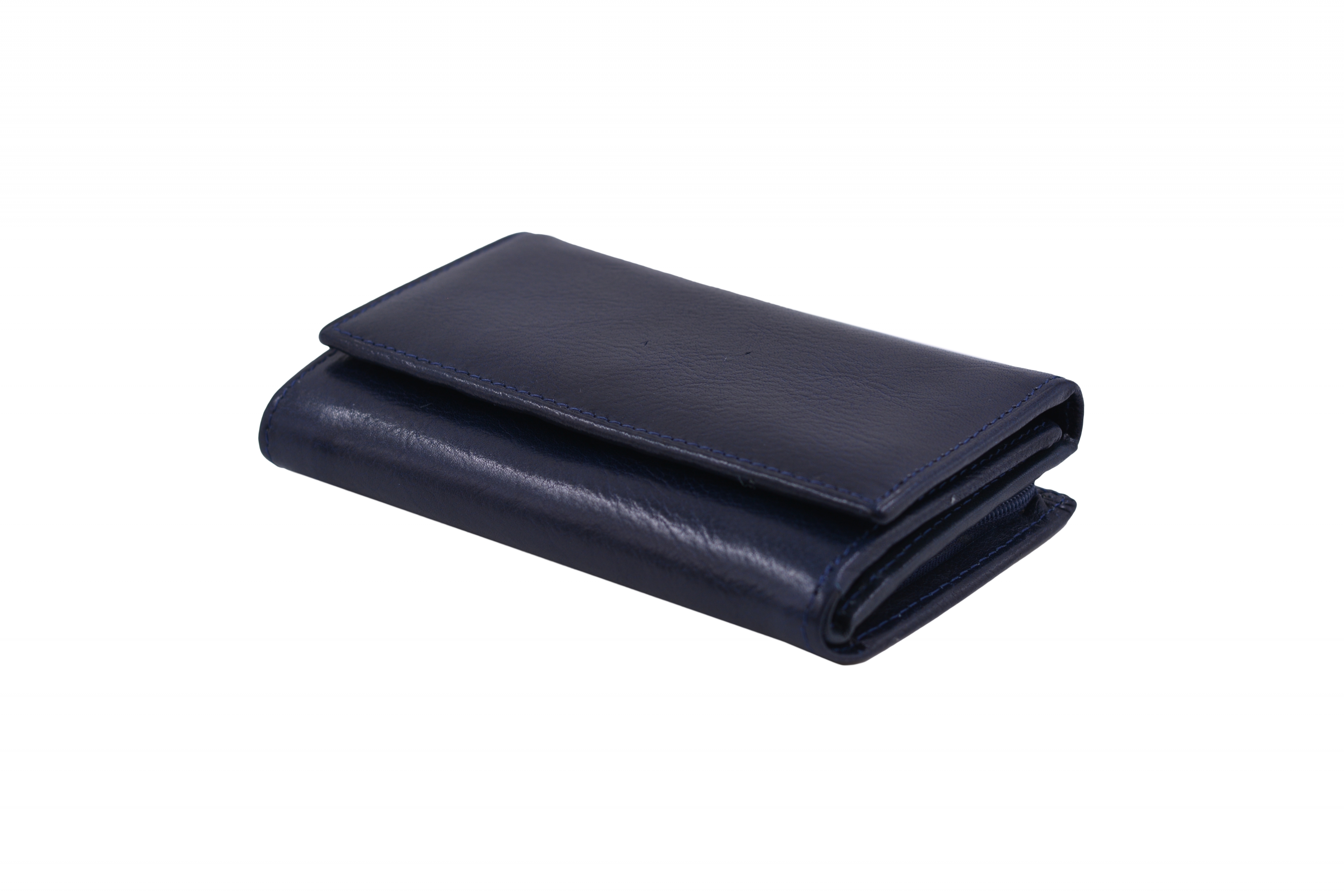 Dámská kožená peněženka na výšku Tmavě Modrá, 4 x 15 x 10 (XSB00-SP907-41KUZ)