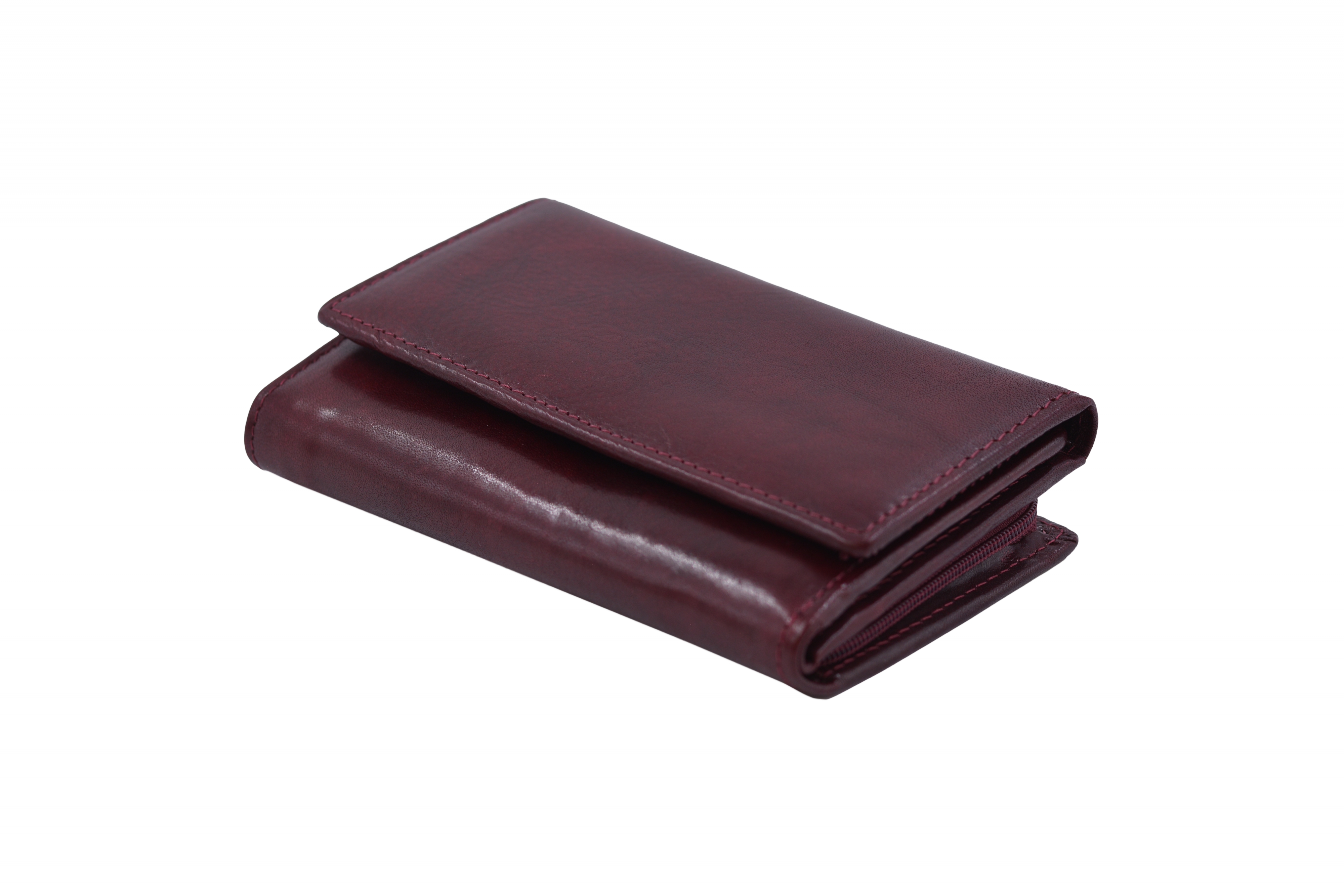 Levně Dámská kožená peněženka na výšku Bordo, 4 x 15 x 10 (XSB00-SP907-10KUZ)