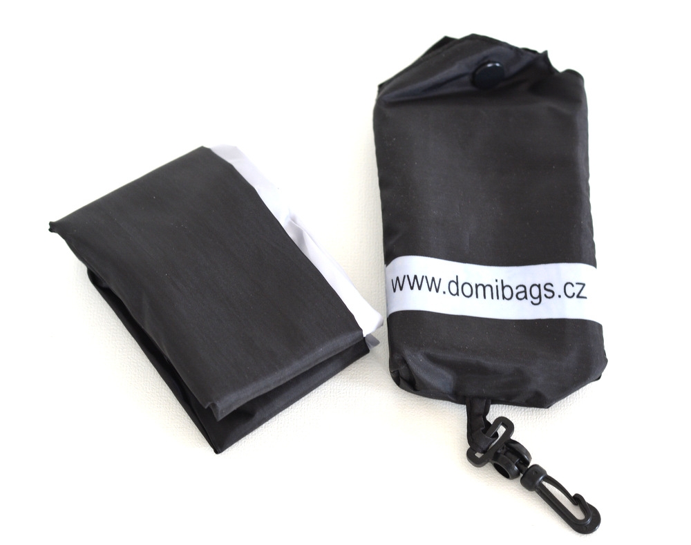 DOMIbags skládací taška látková s pouzdrem černá, 50 x 15 x 39 (BR15-ATP210-09TX)