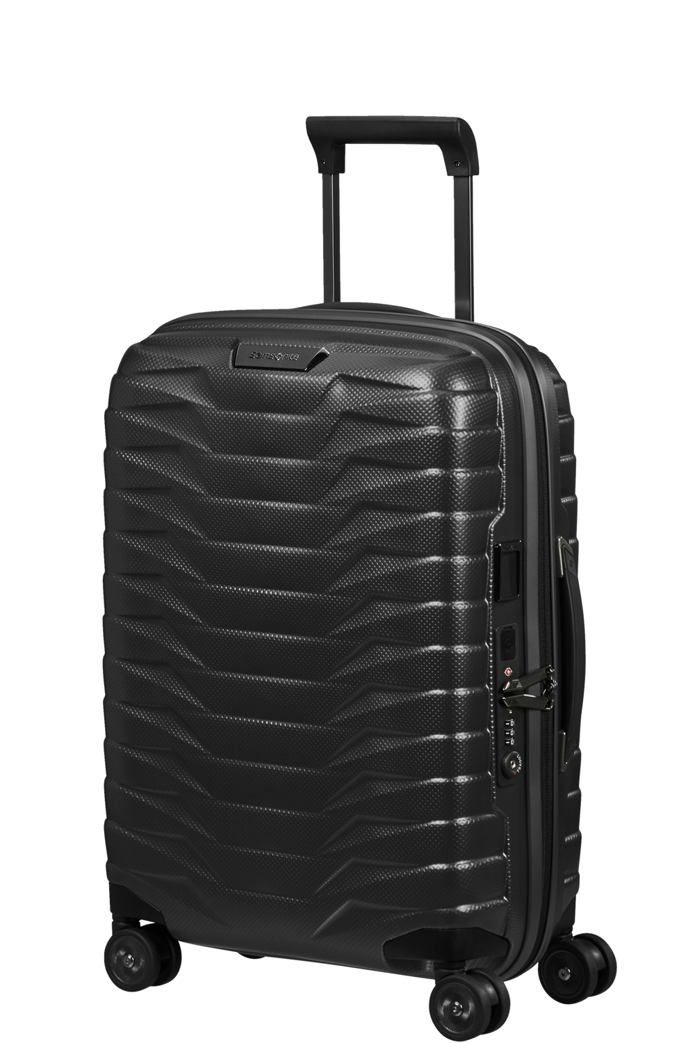 SAMSONITE Kufr Proxis Spinner Expander USB 55/20 Cabin Matt Graphite, 55 x 20 x 40 (126035/4804)