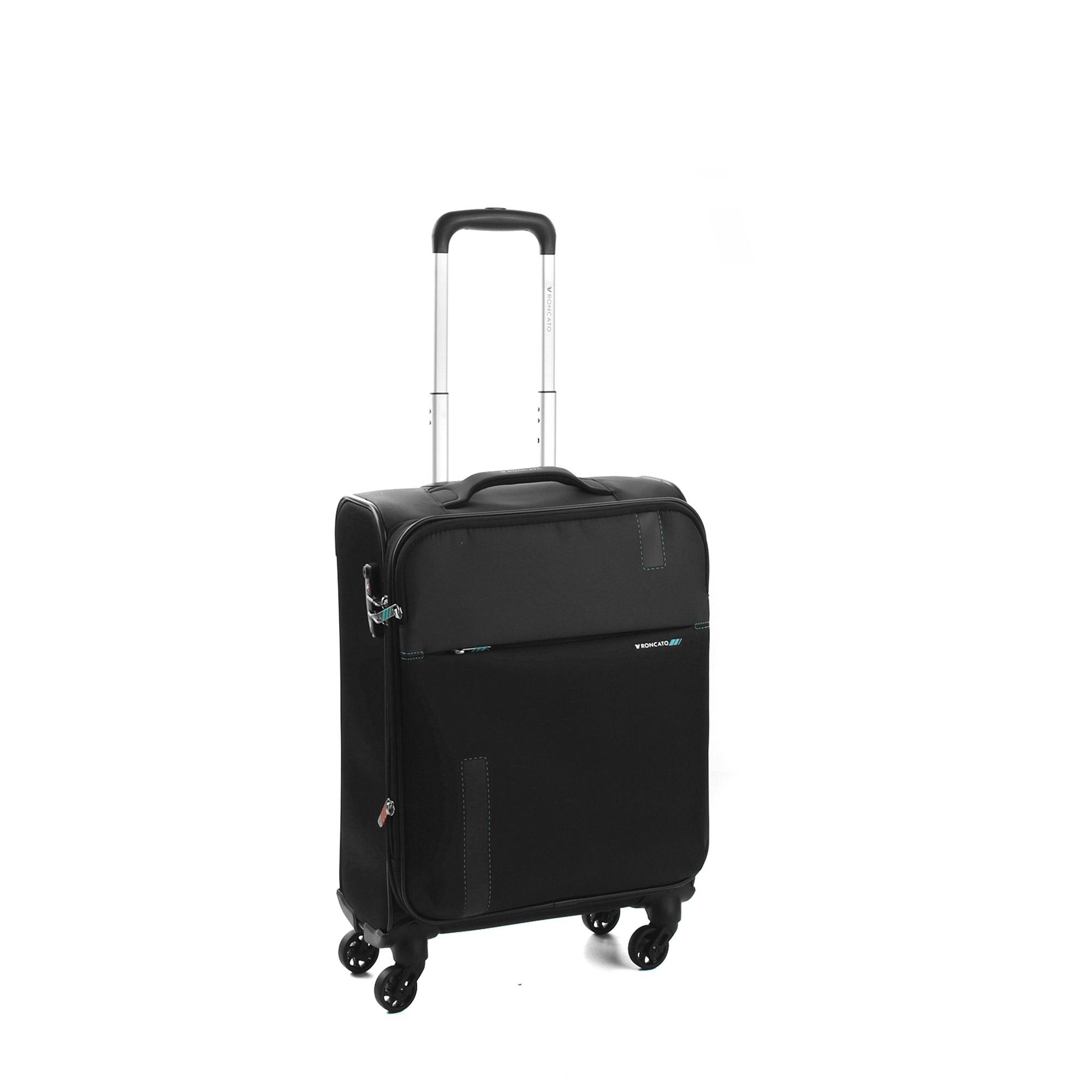 Levně RONCATO Kufr Speed Spinner Expander 55/20 Cabin Černý, 40 x 20 x 55 (41612301-01)