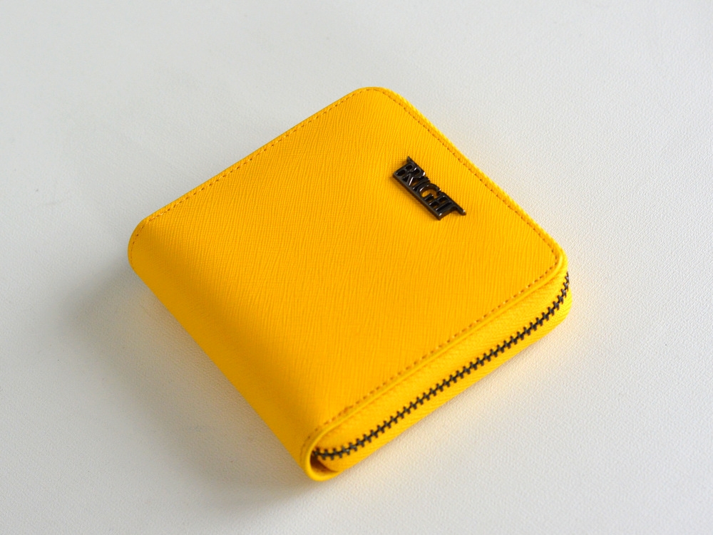 Levně BRIGHT Dámská peněženka Žlutá, 11 x 2 x 11 (BR17-DA8893-06KUZ)