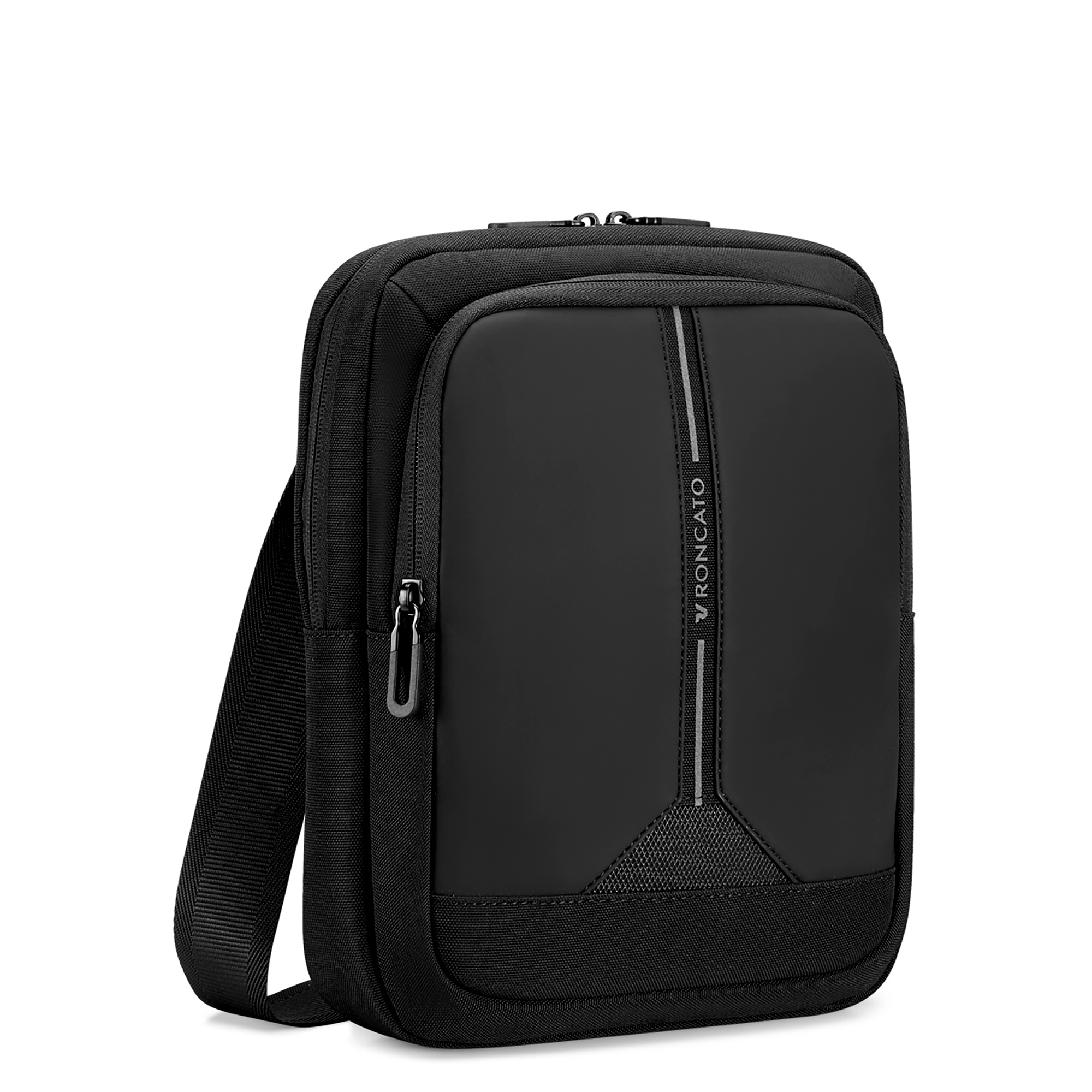 Levně RONCATO Crossbody kapsa Clayton Černá, 22 x 7 x 28 (RV-41227501)