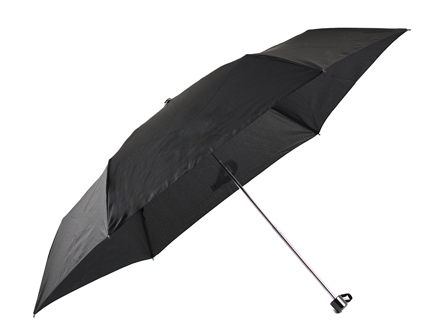 Levně BRIGHT Skládací mechanický mini deštník Černý, 53 x 90 x 0 (BR18-US14-09TX)
