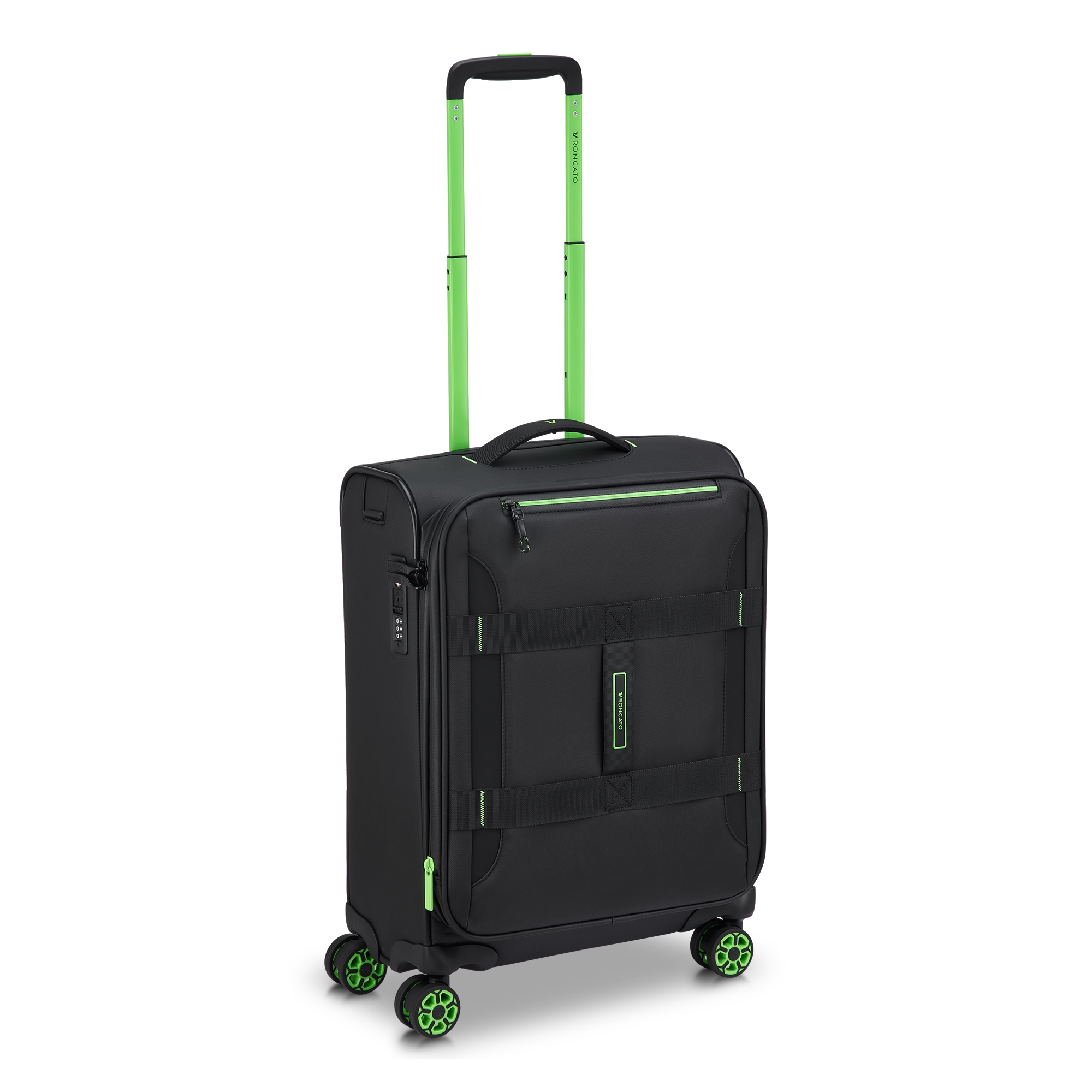 Levně RONCATO Kufr Norway Spinner 55/20 Expander Cabin Černý, 40 x 20 x 55 (41421301)