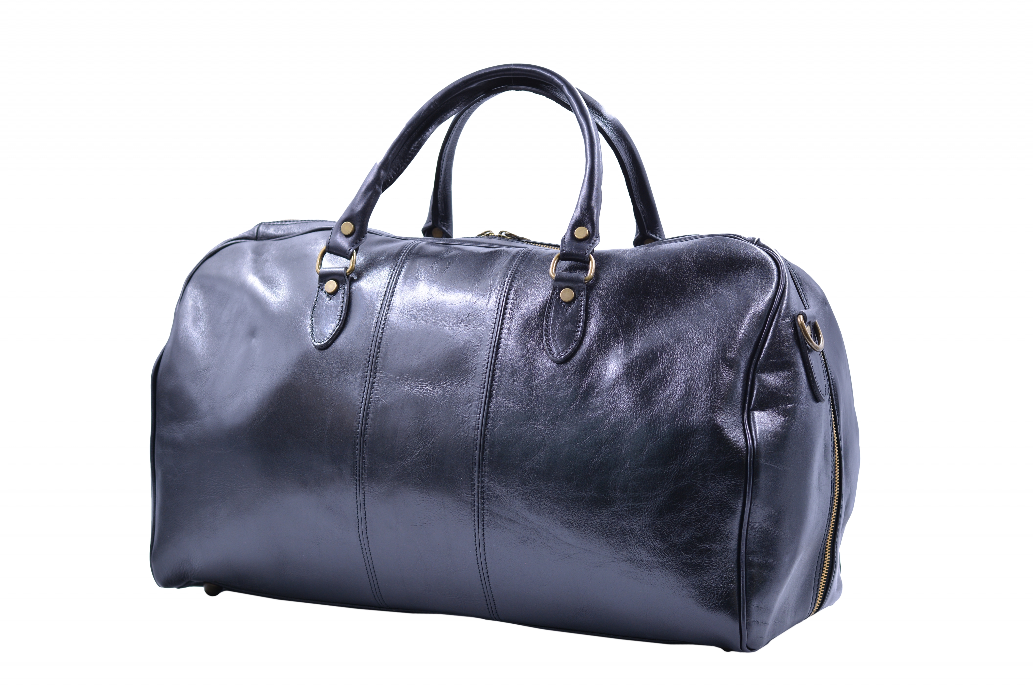 Příruční kožená taška Černá, 58 x 25 x 33 (XT00-V8815G-09TAM)