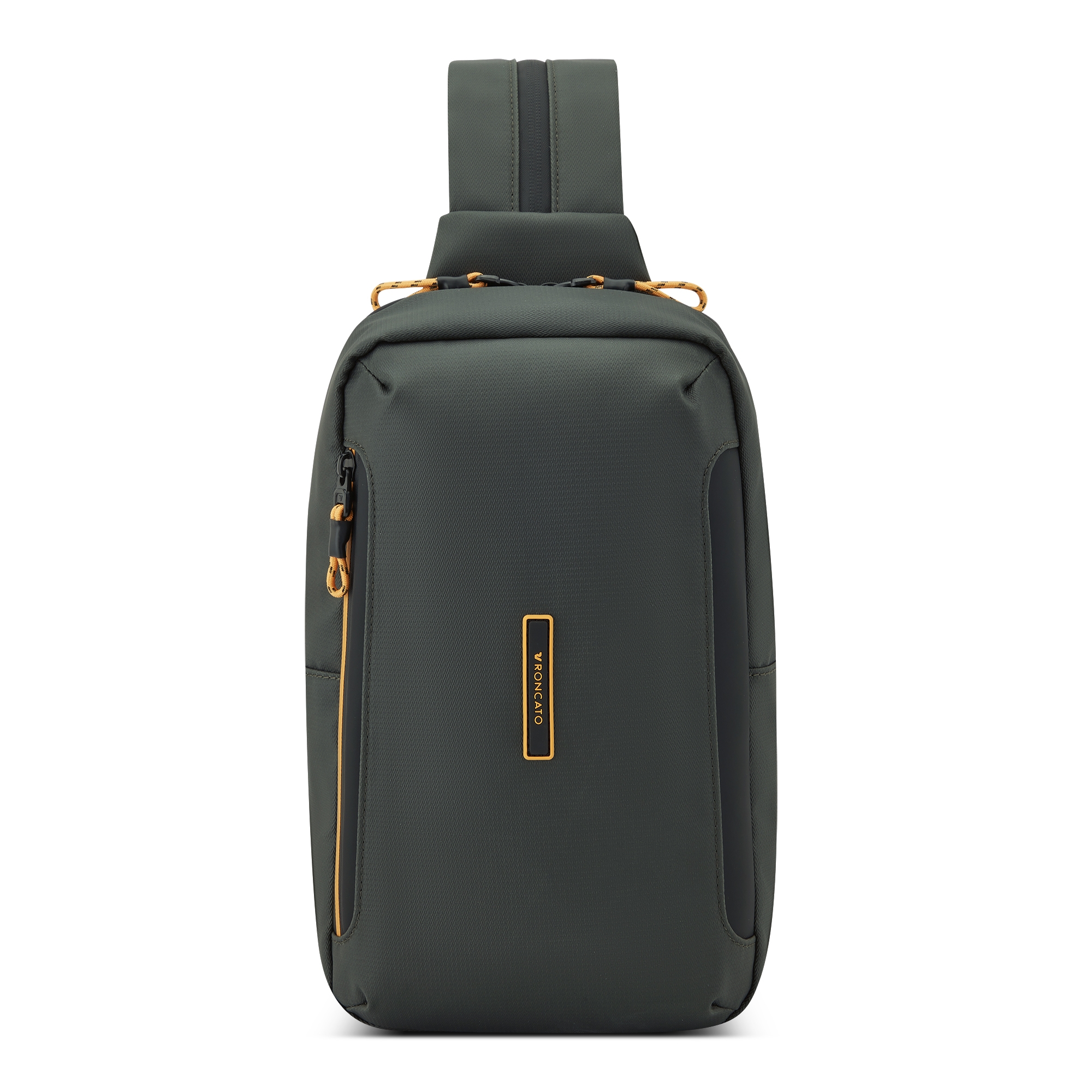 Levně RONCATO Sling crossbody taška Norway Zelená, 20 x 6 x 31 (41420757)