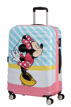 Levně AT Dětský kufr Wavebreaker Disney Spinner 67/26 Minnie Pink Kiss, 47 x 26 x 67 (85670/8623)