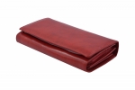 Dámská kožená peněženka na šířku Červená