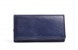 Dámská peněženka kožená na šířku klasická vybavená modrá