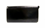 Dámská peněženka kožená na šířku klasická vybavená černá