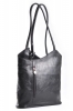 Dámský kožený kabelko-batoh Černý