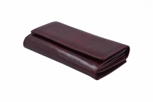 Dámská kožená peněženka na šířku Bordo
