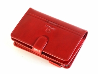 Valentini Dámská peněženka střední na výšku vybavená kožená červená