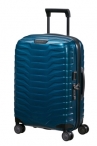 SAMSONITE Kufr Proxis Spinner Expander USB 55/20 Cabin Petrol Blue
