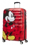 AT Dětský kufr Wavebreaker Disney Spinner 77/29 Mickey Comics Red