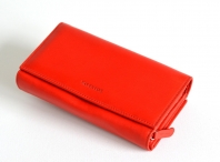 VALENTINI Dámská peněženka kožená vybavená červená
