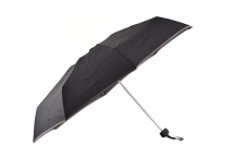Bright Skládací mechanický deštník Černý